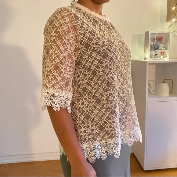 **PRICE DROP** Sandro Lace Top - Picture 2 of 6